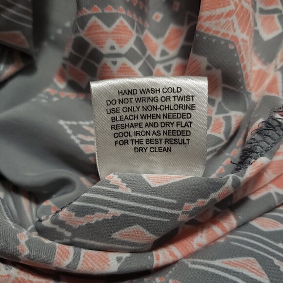 Olive & Oak Maxi Skirt Patterned Print W/ Pockets - Picture 4 of 5